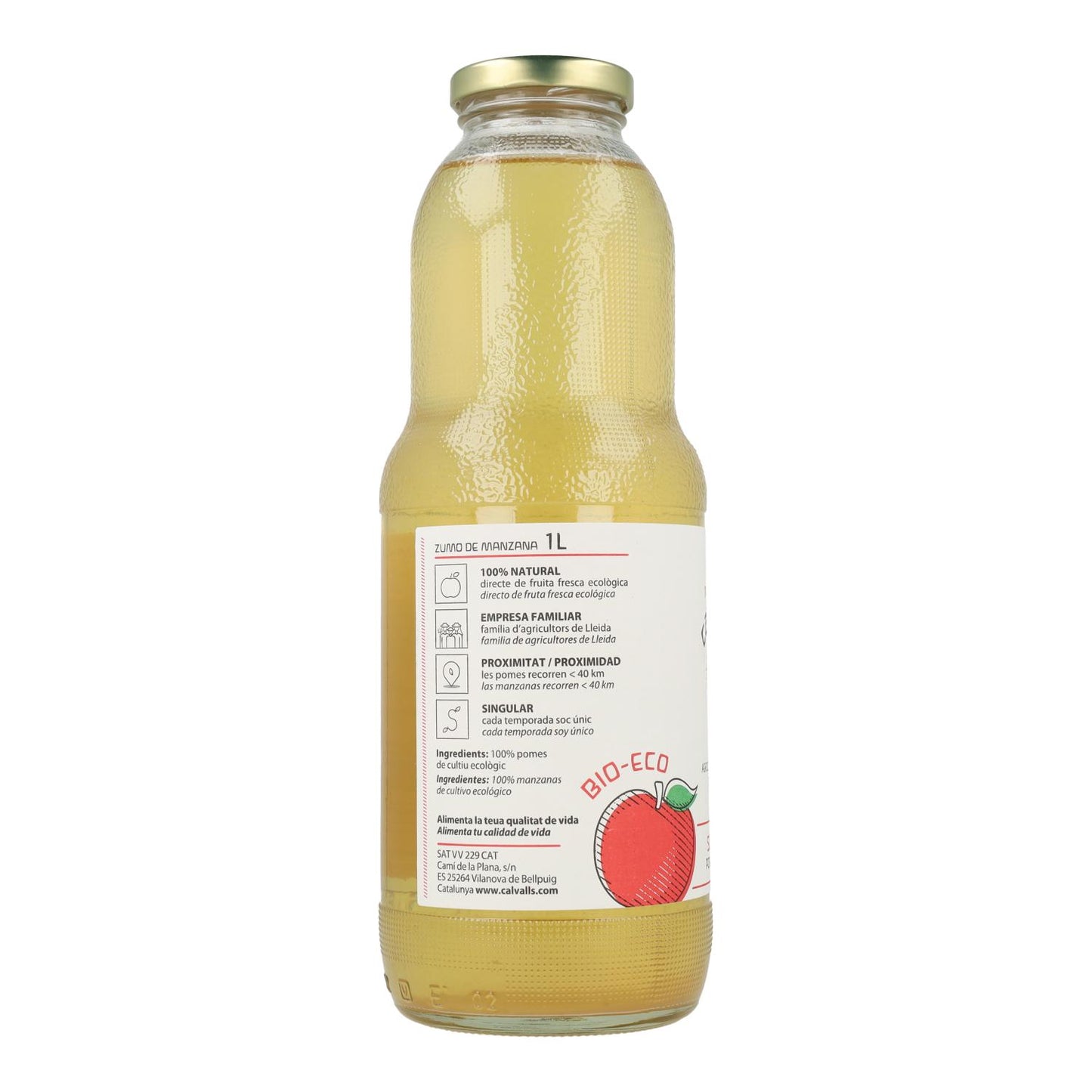 Jus de pomme ECO Cal valls 1 L