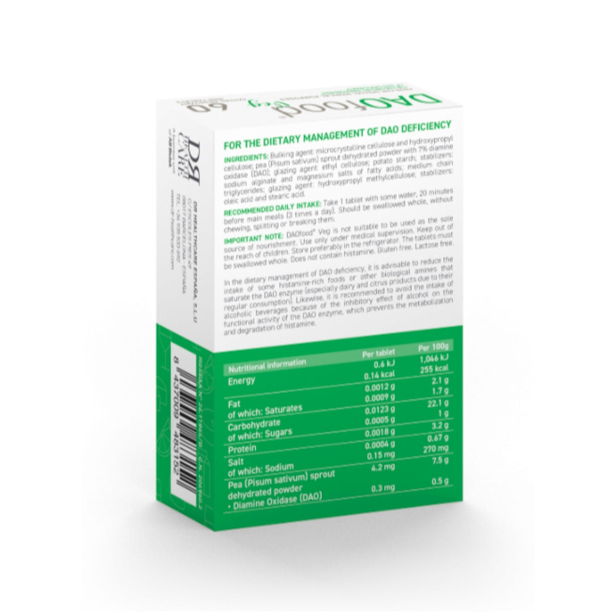 DAOfood® Veg blister 60 mini-comprimés