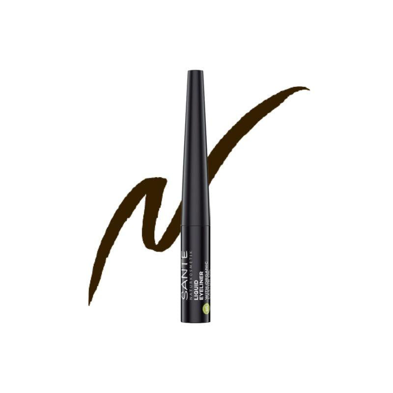 Płynny eyeliner do konturowania oczu 02 Coffe, Sante 3,5 ml