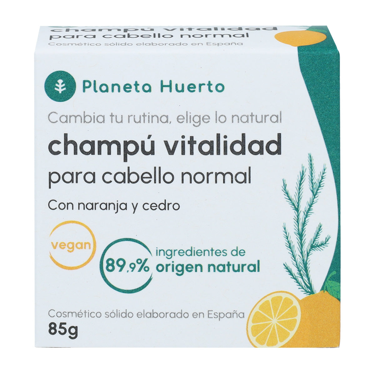 Planeta Huerto Orange und Zedern Shampoo für normales Haar 85 g