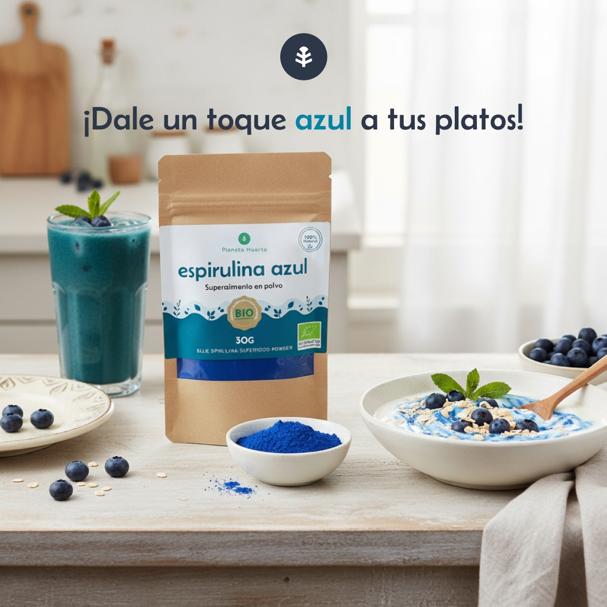 Spirulina blu Planeta Huerto 30gr