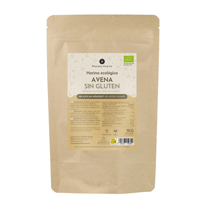 Lot de 2 paquets de farine d'avoine sans gluten ECO Planeta Huerto