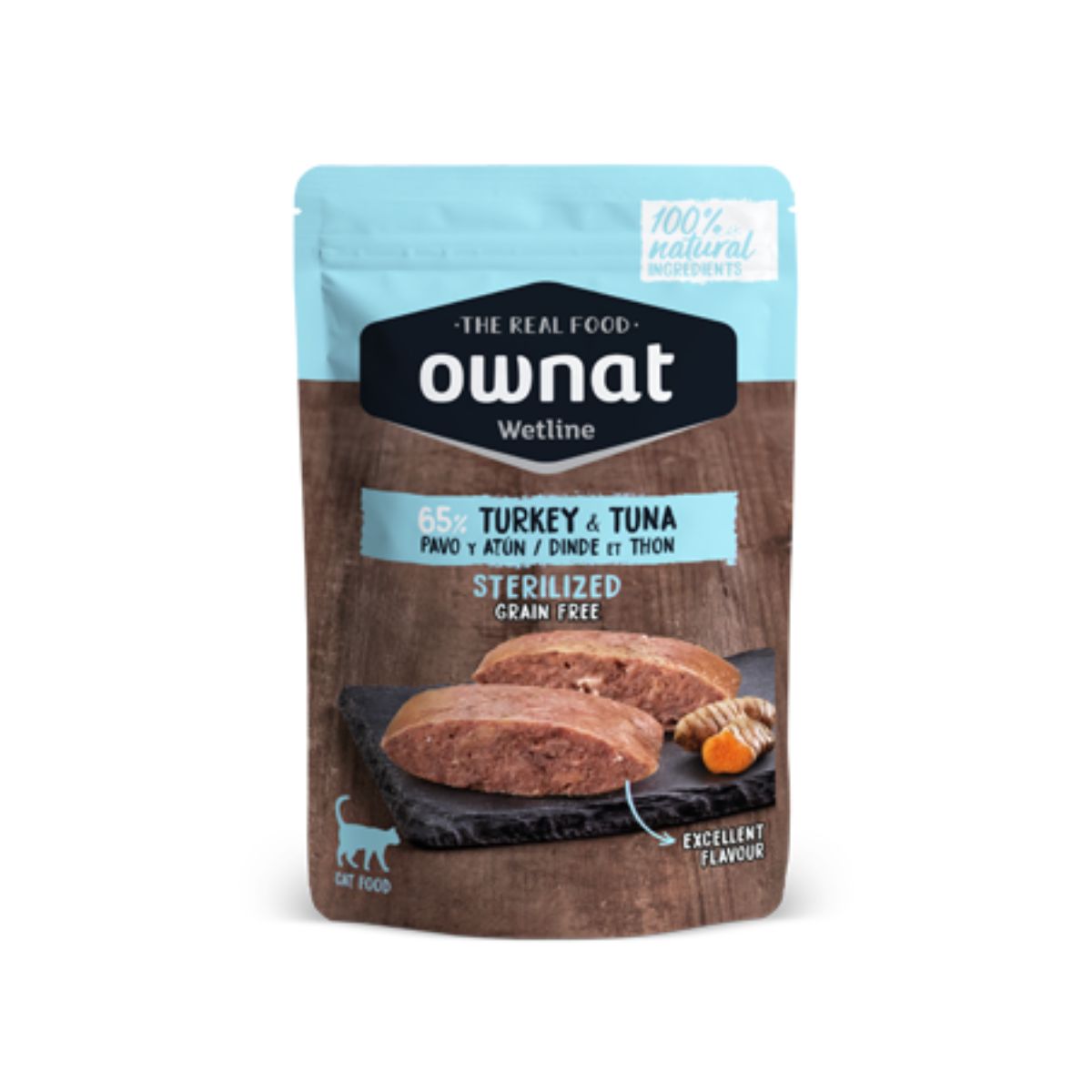Ownat Wetline Dinde et thon sans céréales pour chats stérilisés 85 g