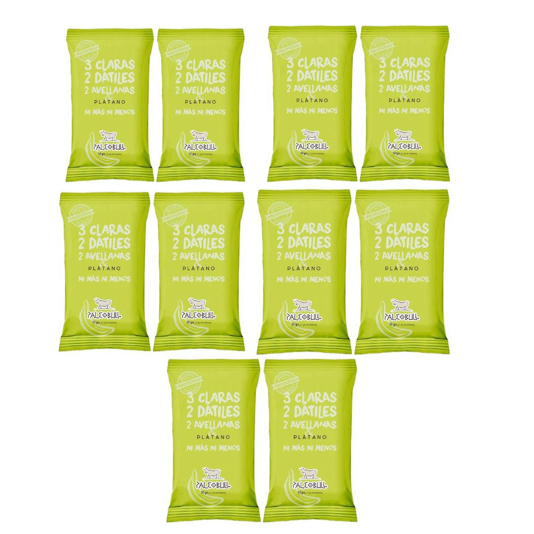 10er-Pack Energieriegel mit Datteln, Haselnüssen und Banane PaleoBull, 50 g