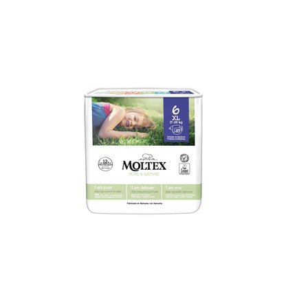 Windeln Moltex Pure & Nature T6 (17-28 kg), 35 Stück
