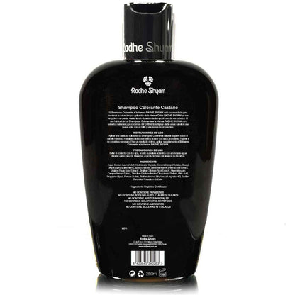 Shampooing colorant châtain au henné Radhe Shyam 250 ml
