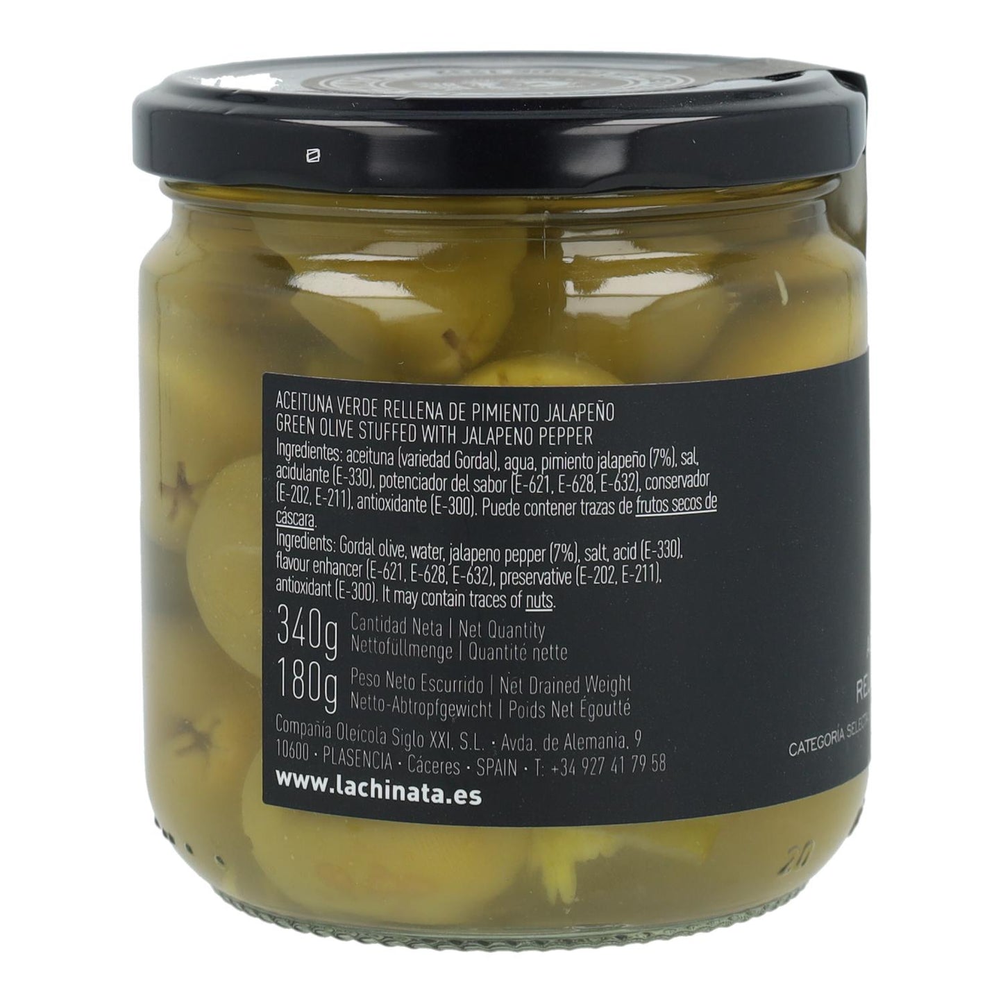 Olives Gordal Jalapeño La Chinata 340 gr