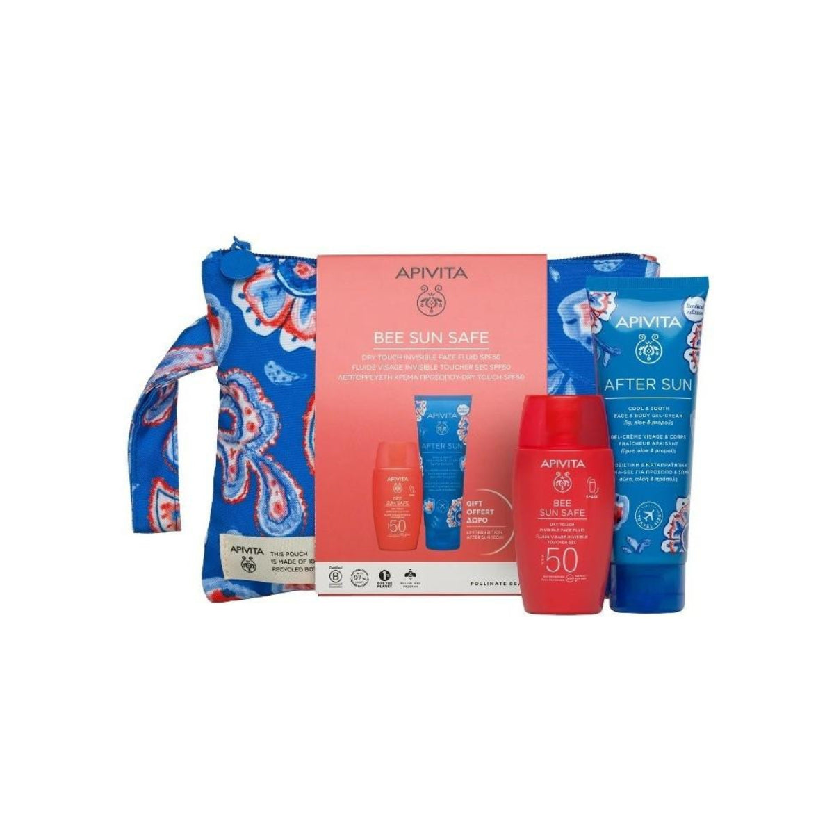 Onzichtbare gezichtscrème met droog gevoel SPF50 + CADEAU express beauty en gezichtsreiniger