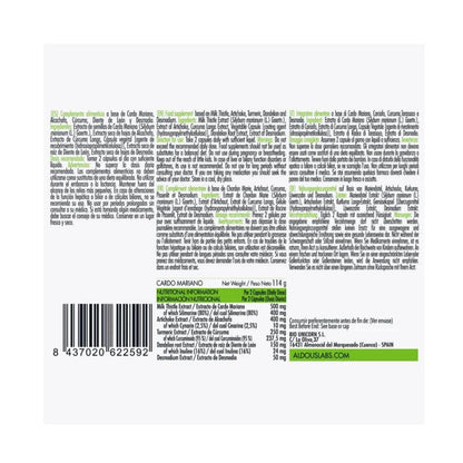 Marietistel med kronärtskocka, gurkmeja, maskros och desmodium 150 kapslar. Aldous Labs