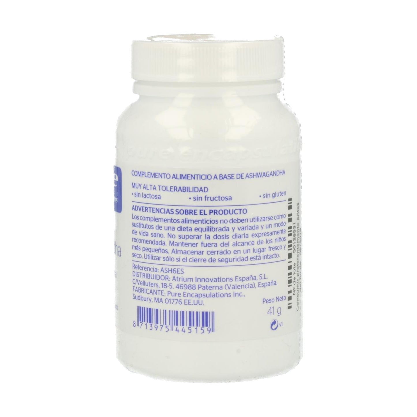 Ashwagandha 60 Kapseln Pure Encapsulations