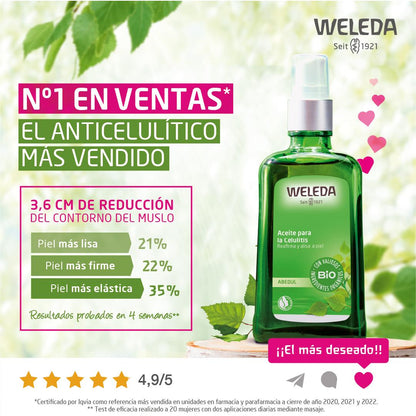 Confezione da 2 oli anticellulite alla betulla Weleda 100 ml