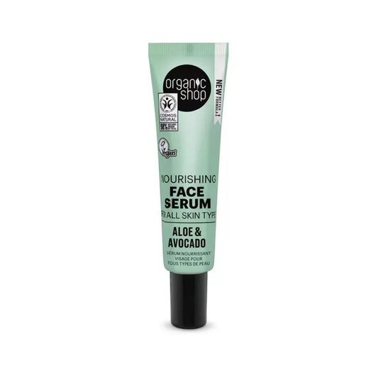 Fuktgivande ansiktsserum med avokado och aloe, Organic Shop 30 ml