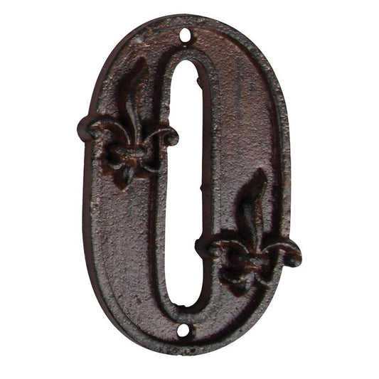 Nummer 0 zur Kennzeichnung des Hauses