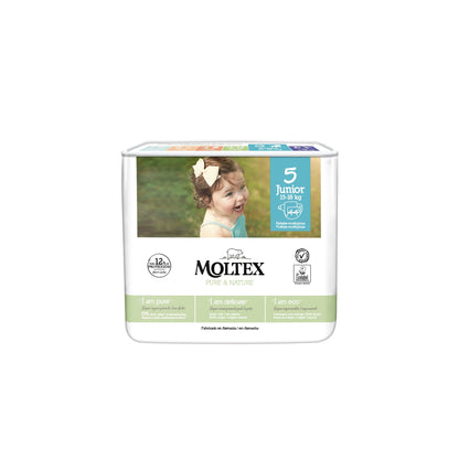 Moltex Pure & Nature T5 Nappies (13-18 kg), 44 Units
