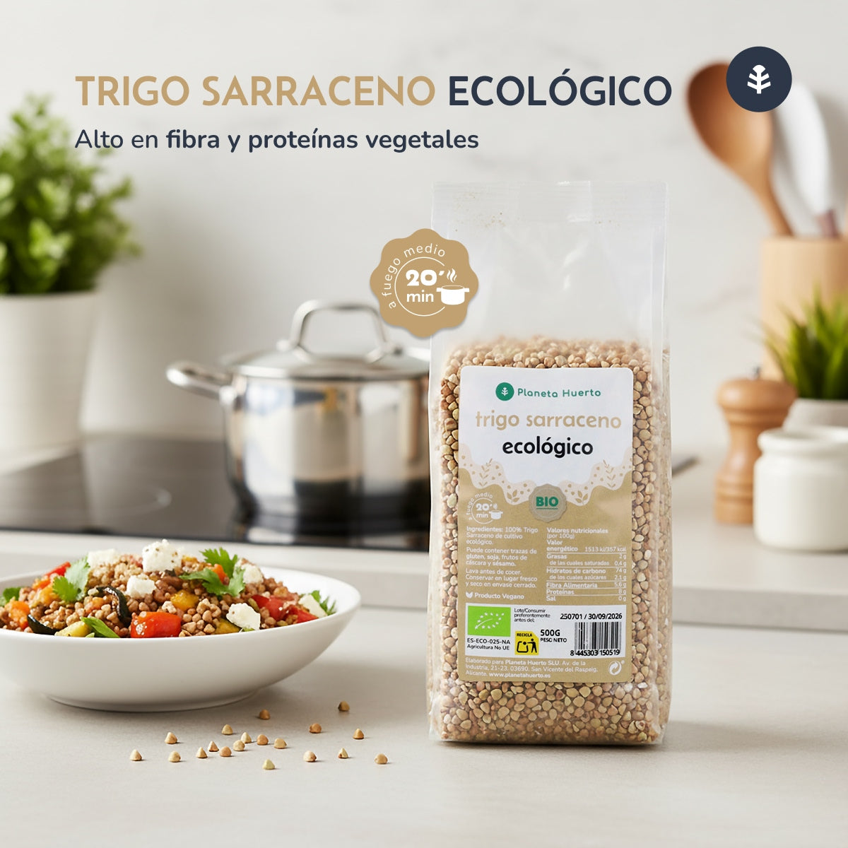 Pack 2x Sarrasin ECO Planeta Huerto 2,5 kg