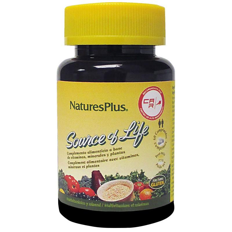 Multivitamines Source of life Nature's Plus 60 comprimés