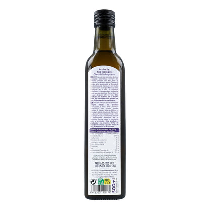 Zestaw 3x olej lniany tłoczony na zimno ECO Planeta Huerto 500 ml