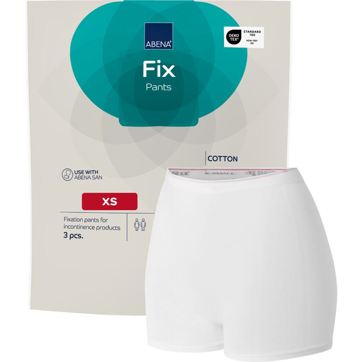 Fix Pants Cotton incontinence Abena taille XS 3 unités