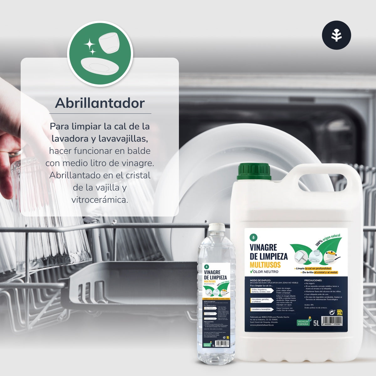 Aceto di pulizia bianco 5L Planeta Huerto