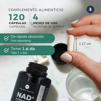 NAD+ Transresveratrol Planeta Huerto 120 Kapseln