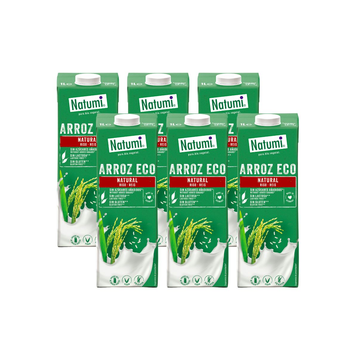 Lot de 6 x Boisson au riz bio Natumi 1L