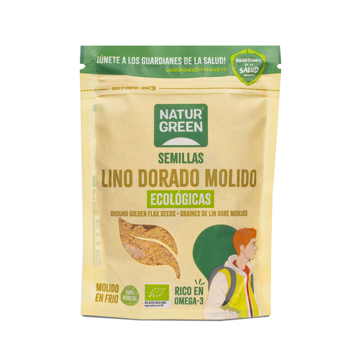Graines de lin doré moulues biologiques NaturGreen 150 g