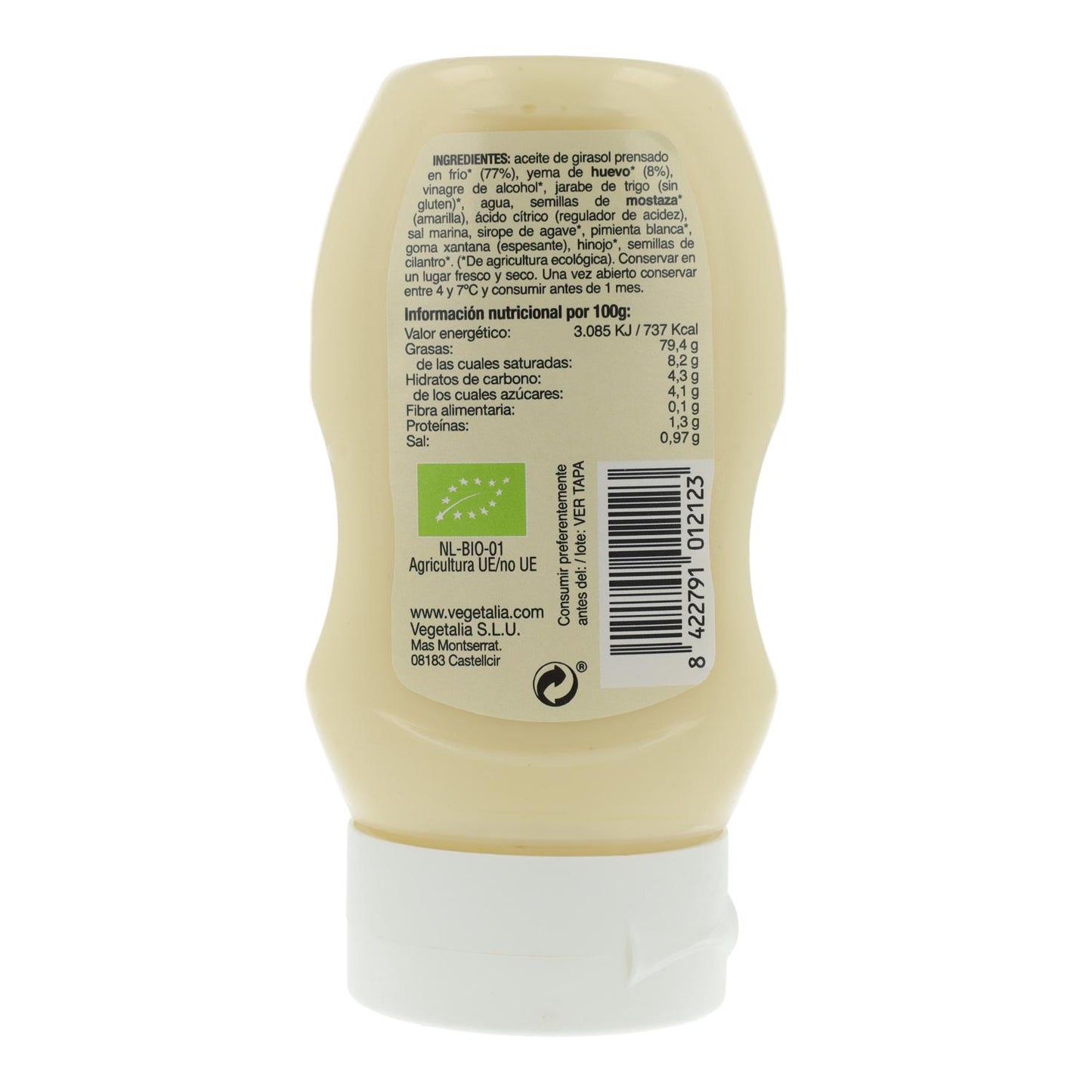 Bio-Mayonnaise in Quetschflasche Vegetalia 270 g