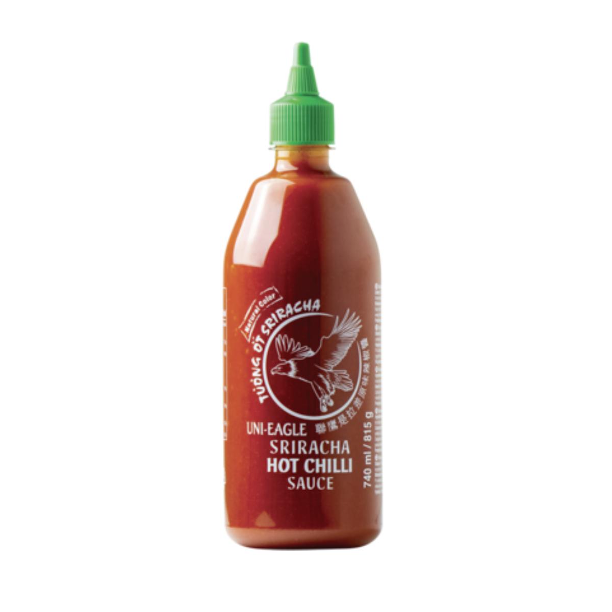 Sauce chili sriracha traditionnelle Uni-Eagle sans glutamate monosodique (MSG) 815 g – Épicée et crémeuse, style thaï