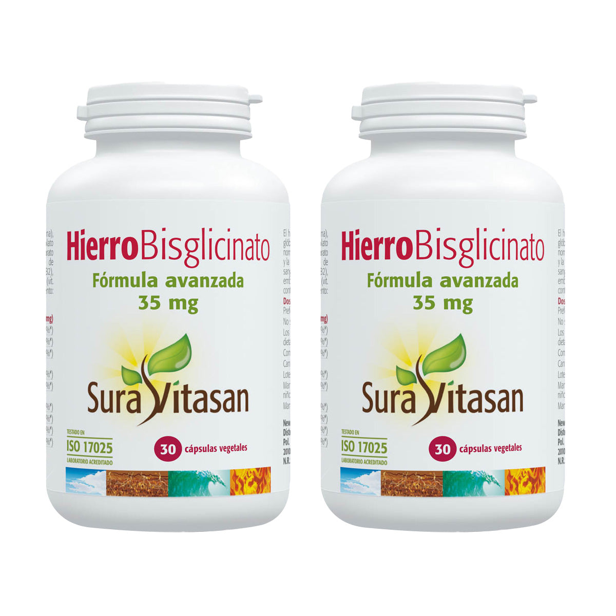 Pack of 2 Iron Bisglycinate, Sura Vitasan, 30 capsules