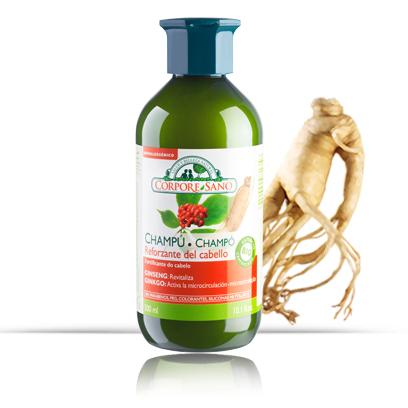 Stärkendes Shampoo mit Ginseng und Ginkgo Corpore Sano 300 ml