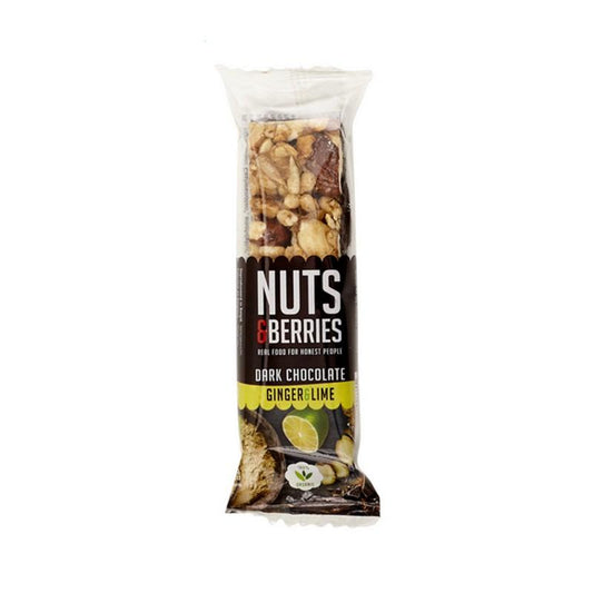 Pure chocoladereep met gember Nuts&Berries 40 g
