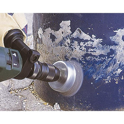 Metalen borstel voor boormachine met zeshoekige schacht 1/4" (6,35 mm) Ø 75 mm