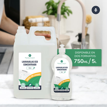 Lave-vaisselle manuel Hypoallergénique Non parfumé Eco Planeta Huerto 5l