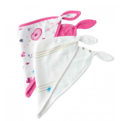 Bavaglini bandana in bambù Jardín de Hadas 2 pezzi Little Unicorn