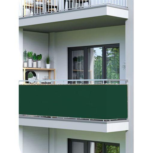 Filet balcon 0,90 x 5 m vert foncé - Faura