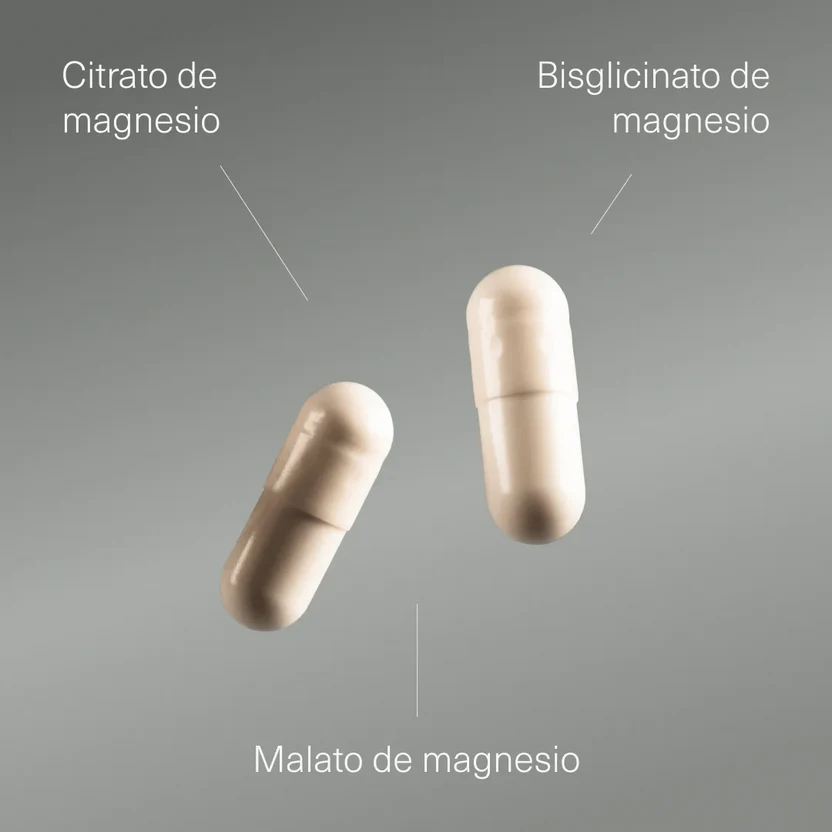 Complesso di magnesio triplo 3000 mg di magnesio, bisglicinato di magnesio, citrato e malato Aldous Bio 200 capsule
