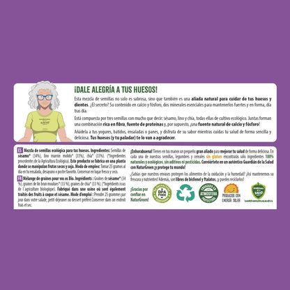 Miscela di semi SmartMix per ossa biologici Naturgreen 175 g