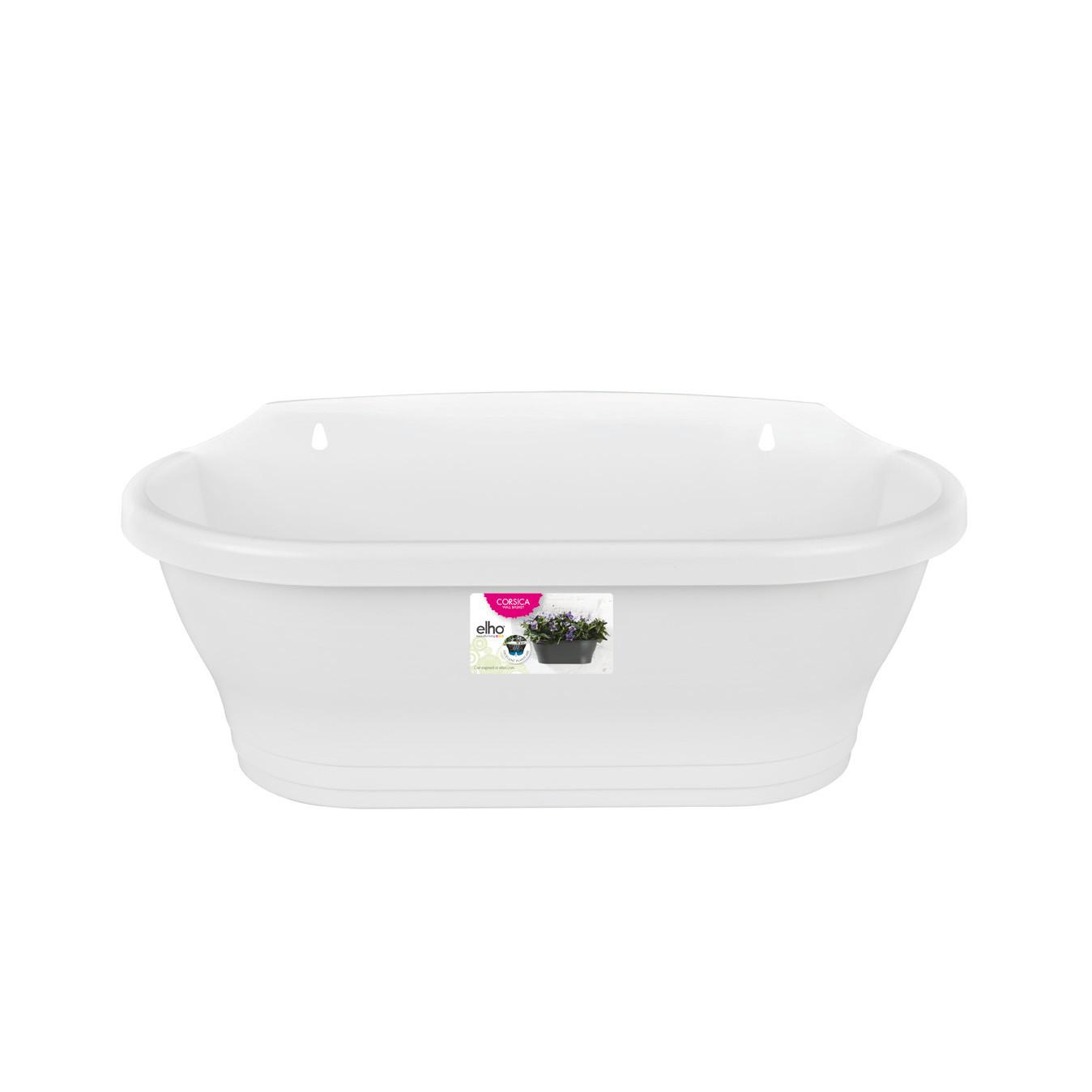 Jardinière murale Corsica blanche Elho 39 cm
