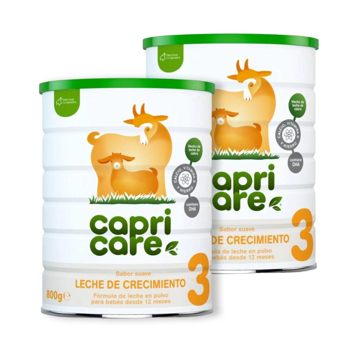 Promo 2 x Lait de croissance 3 Capricare 800 ml