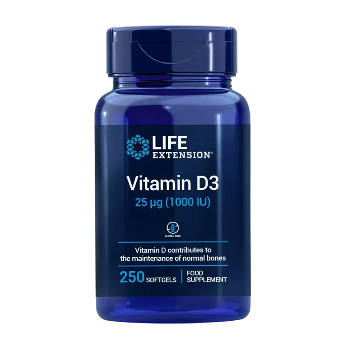Vitamin D3 1000 IU, Life Extension 250 softgels