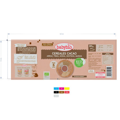 Céréales infantiles au cacao 220 g Babybio
