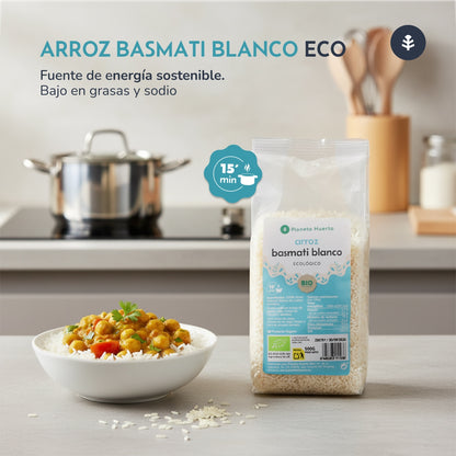 Arroz Basmati blanco ECO Planeta Huerto 500 g