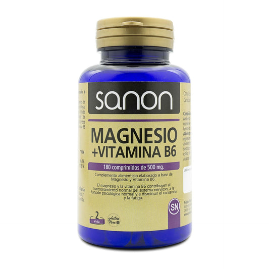 Magnésium + Vitamine B6 SANON 180 comprimés de 500 mg