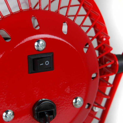 Ventilateur USB de bureau rouge PW 1021 Orbegozo 10 cm