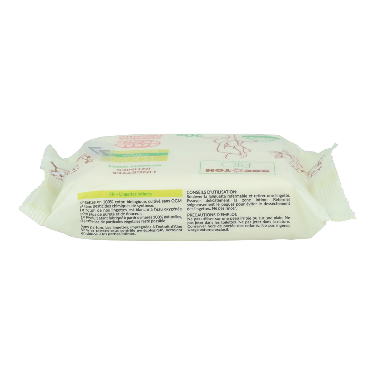 Lingettes intimes Bocoton 20 unités