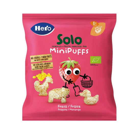 Eco-Erdbeersnacks 18 g – Hero Solo