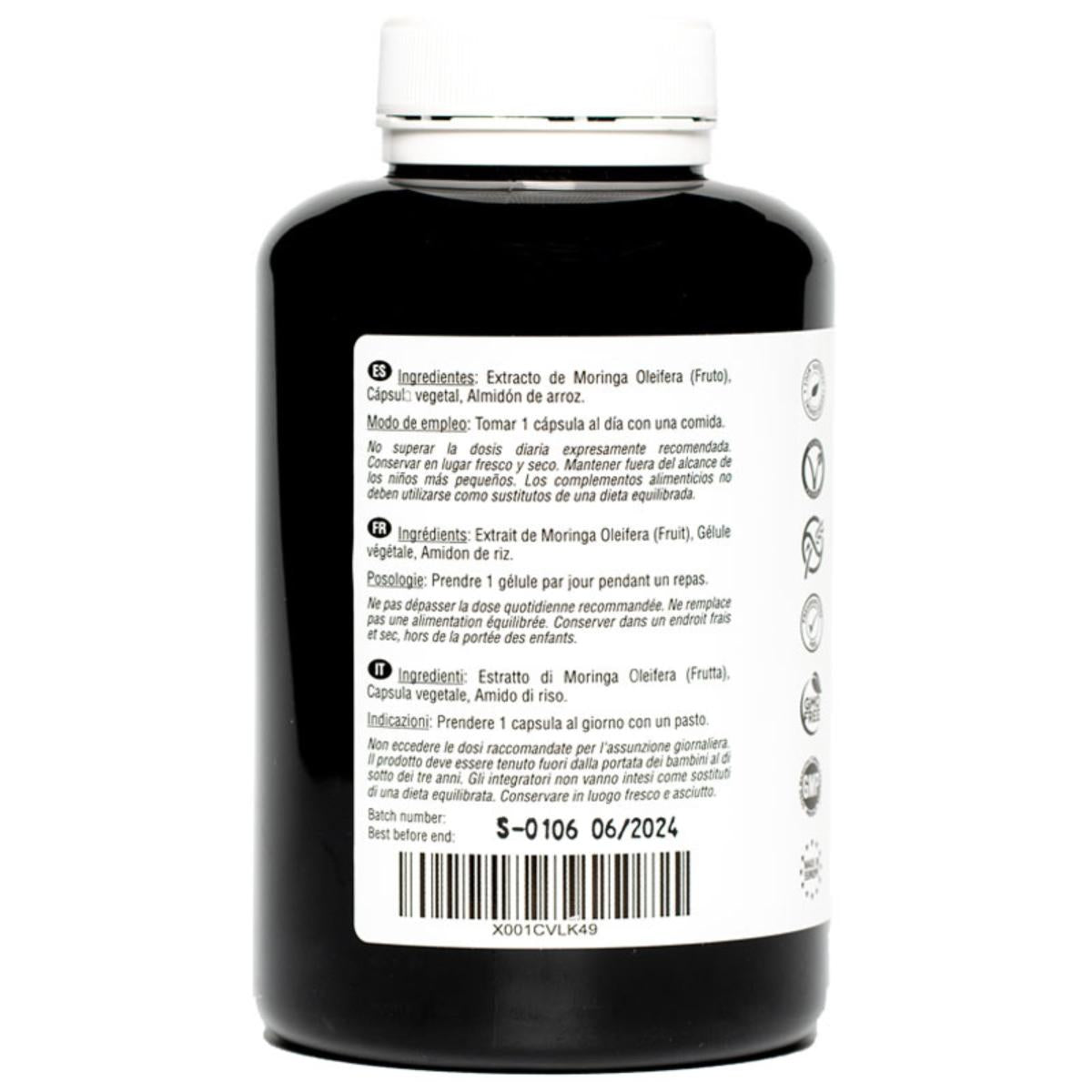 Moringa oleifera 6000 mg 180 veganska kapslar Hivital