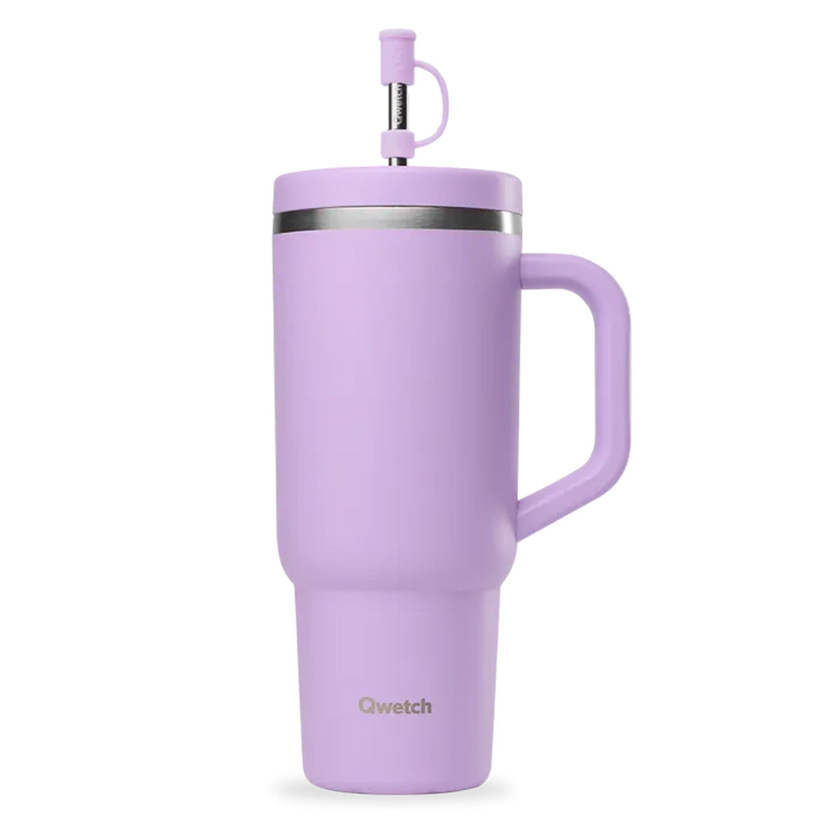Gobelet de voyage avec anse et paille Lavande mat 900 ml