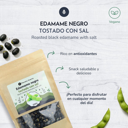 Geroosterde zwarte edamame met zout PLaneta Huerto 250gr