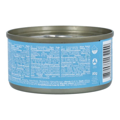Kit Cat Dosenaufsatz – Thunfisch & Jakobsmuschel 80 g Nassfutter für Katzen in Gelatine